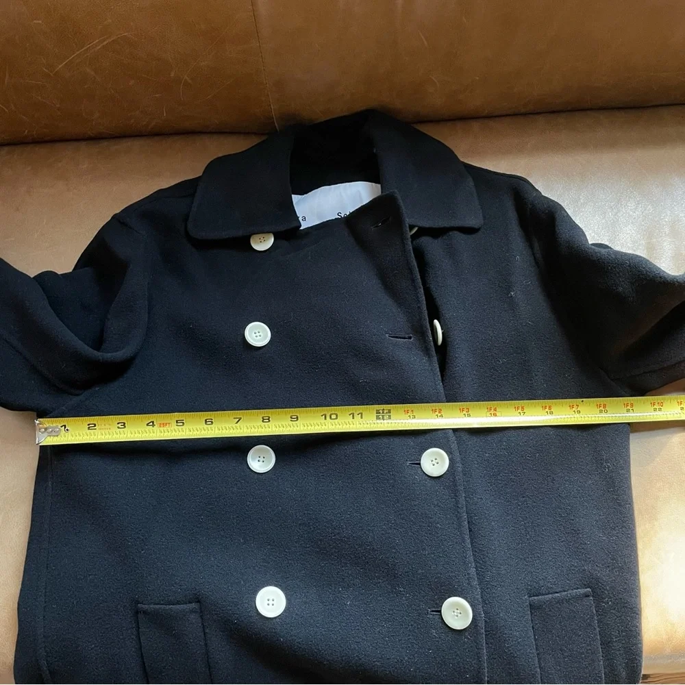 NWT Proenza Schouler white label double breasted long coat wool cashmere luxe - Picture 12 of 14